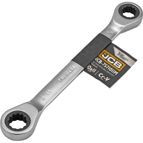 Chiave a cricchetto JCB regolabile misura 10x11mm robusta ergonomica