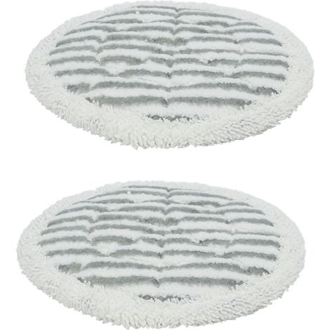 Lot de 2 patins de lavage pour balai vapeur et nettoyeur SHARK S7000, S7000AMZ, S7001, S7001TGT, tampons de rechange pour serpillière. (1/5)