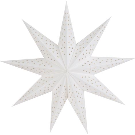 TrendLine Deko Papierstern Ø 50 cm gold weiß Weihnachtsstern