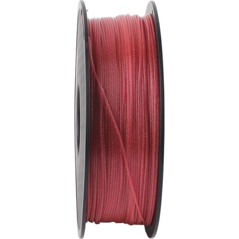 Filament PLA Soie Rose à Paillettes 1.75mm pour Imprimante 3D, Idéal pour Créations Brillantes et Impression 3D Rapide (1/5)