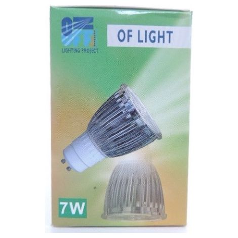 Ampoule LED 6W PAR16 blanc froid 6000K 380lm culot GU10 230V non-dimmable 60° OFLIGHT 212-60-BF