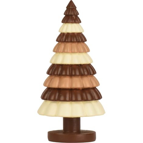 Tannenbaum Schokoladenoptik Ø 12 cm H: 24,5 cm - Polyresin