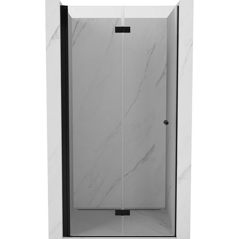 Mexen Mist-F Falttür-Dusche Links 80 cm, transparent, schwarz - 8A6-080-000-70-00-L (1/5)