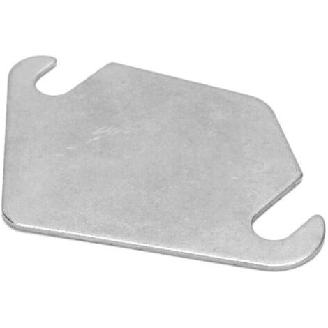 Plaque EGR, Plaque de Soupape EGR de Voiture, Joint EGR en Acier Inoxydable, Plaque de Bloc EGR, Plaque D'obturation EGR pour Moteurs 1.4 1.6 (Sans trou) (1/2)