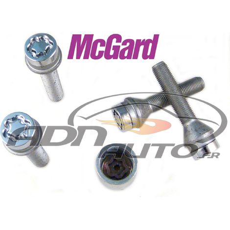 4 VIS ANTIVOL SU MCGARD M12X1.25/ 60°/ LONG. 49.2MM/ Ø19MM