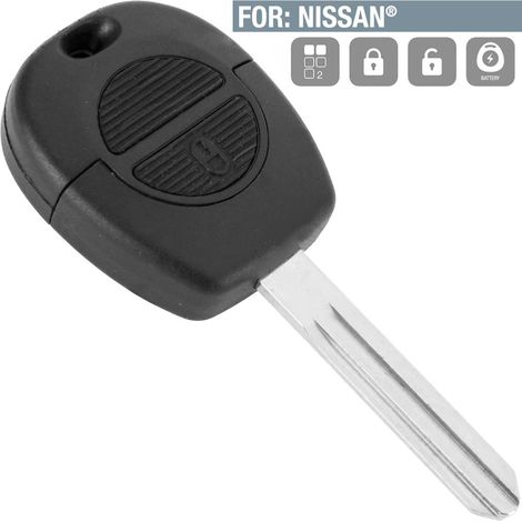 Boitier Plip 2 Boutons Nissan Almera, Murano, Navara, patrol, pulsar, xtrail (1/2)