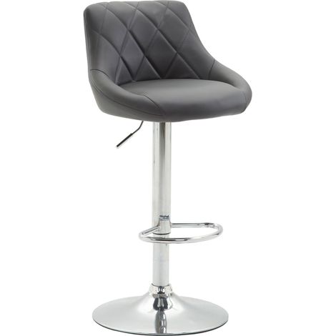 Taburete De Bar Lazio Gris Cromado (1/4)