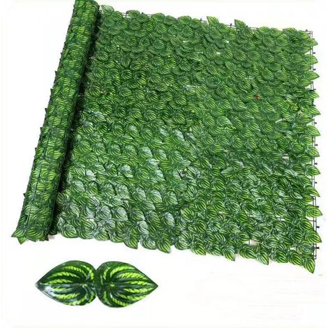 Clôture murale artificielle, décoration de clôture, pelouse, feuillage vert, clôture de balcon, revêtement d'enclos, fausse plante verte, plafond (1/5)