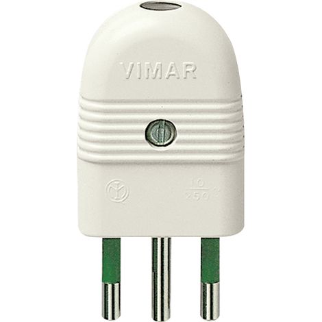 VIMAR - 01021.B Enchufe axial 2P+T 10A blanco