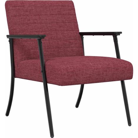 poltrona Rosso Vino 59 x 75 x 78 cm Tessuto vidaXL