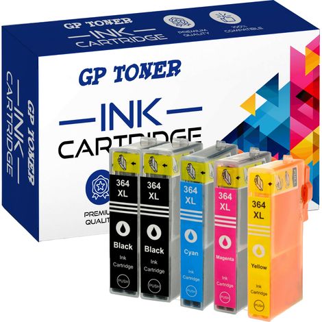 5x Tinten für HP GP-H364XL CMYKK GP (1/5)