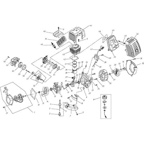 Kit de segmentos estándar MITSUBISHI, diámetro 40 mm 005959