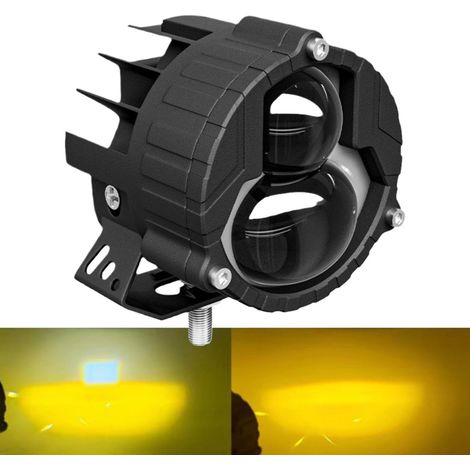 Feux LED pour motos, feux de route LED pour camions - Feux antibrouillard LED étanches à haute luminosité - Feux tout-terrain à économie d'énergie pour motos, vélos électriques, véhicules tout-terrain