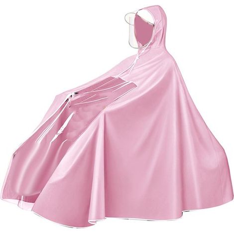 Chaqueta impermeable ciclismo, Poncho impermeable ligero, reutilizable, Poncho plegable cuerpo entero, Chaqueta impermeable cuerpo entero Naranja (1/5)