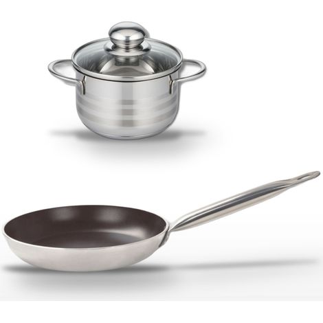 Lot Poêle 32 cm céramique et Faitout 16 cm Elo Bistro Line (1/5)