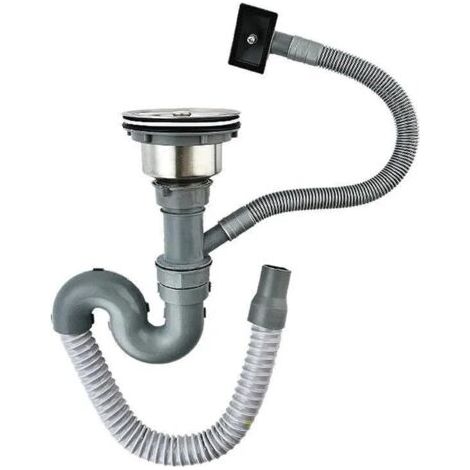 Bouchon de vidange, panier filtrant pour évier de cuisine, évier de salle de bain, éviers de salle de bain en acier inoxydable sous plan pour laver la vaisselle sous le tuyau d'eau (1/4)