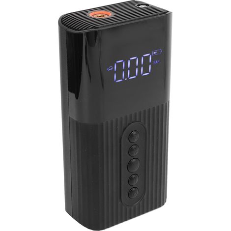 Gonfleur de pneus sans fil à affichage numérique, pompe à air portable avec lampe LED pour voiture et moto (1/5)