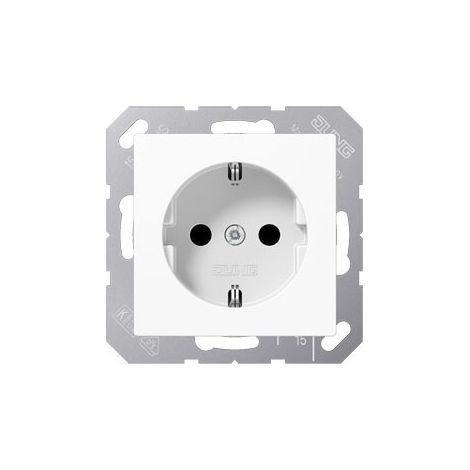 Jung Enchufe SCHUKO®, 16 A 250 V , SAFETY+, termoplástico, Serie AS/A, blanco alpino A 1520 BFKI WW