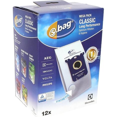S-Bag Classic Staubsaugerbeutel x12 9001684811 - Staubsauger - AquaForge