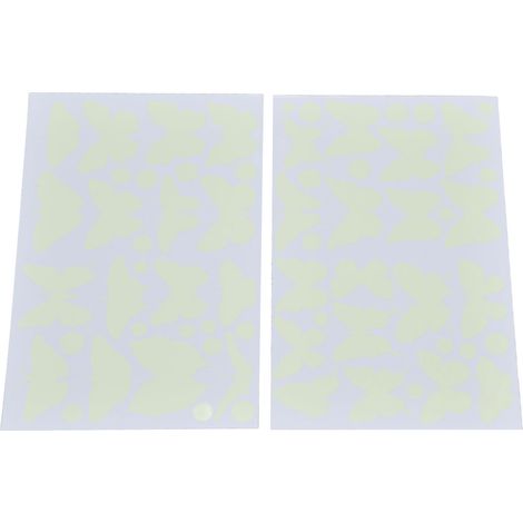 Autocollant mural phosphorescent décoratif pour chambre, sticker DIY papillon brillant pour décoration intérieure. (1/5)