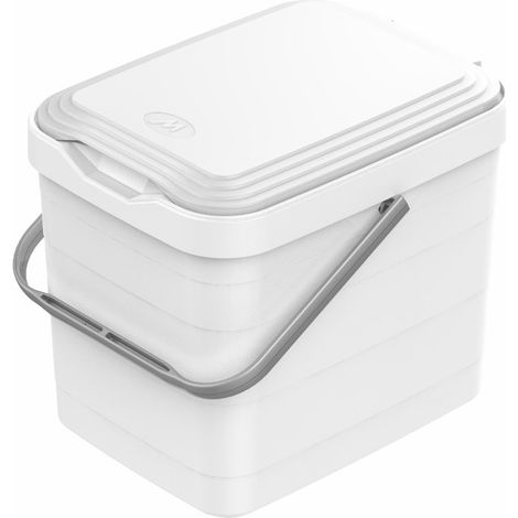 Pattumiera Sottolavello Differenziata per cassetto Cucina 8 Litri Bianca 27x20x23H cm 8 Litri Colore Bianco
