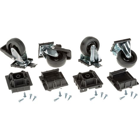 Ferplast L388 Kit 4 Roues Kit de roulettes pour porte-chiens Atlas 70 . Variante L388 - Misure:  -