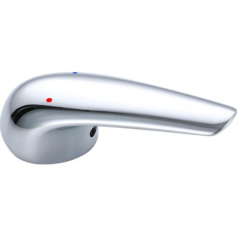 Faucet Handle Lever Compatible with 35mm Faucet Cartridge (9x9mm Cartridge Rod), Replacement Handles for Hot and Cold Water Mixer Taps, Chrome Finish (1/5)