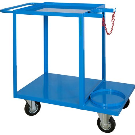 Carrello saldatrice con porta bombole singolo posteriore