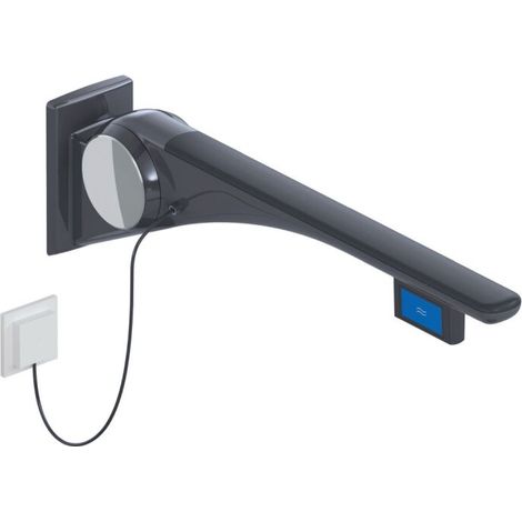 HEWI 802.50.42260 DR Poignée rabattable de soutien Basic, 750 mm, gauche (1/2)