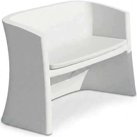 Cuscino divanetto outdoor in tessuto Tex Breeze - Bianco