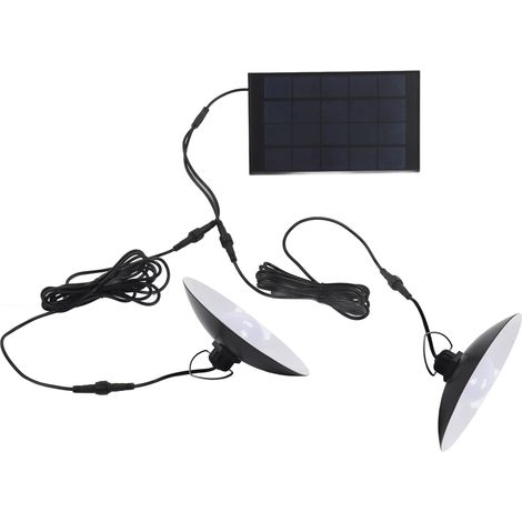 Suspension solaire LED étanche à induction, éclairage contrôlé par induction, lampe solaire de jardin à charge automatique, design divisé en deux parties. (1/5)