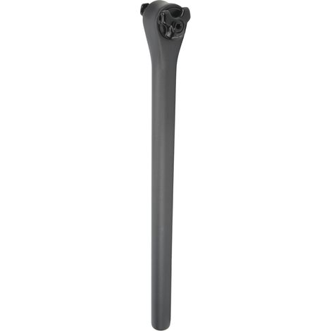 Tige de selle en carbone léger anti-vibration pour vélo de route/VTT, couleur noir mat/gris/argent, diamètre 27,2 mm longueur 400 mm. (1/5)