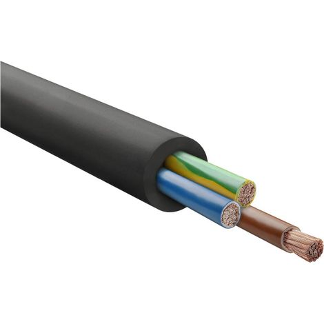 HELU KABEL H07RN-F LS0H 3G1,5mm² AWG16 Gummischlauchleitung AD 9,2mm - 10,7mm Nennspannung Uo/U 450V/750V - 1 Meter