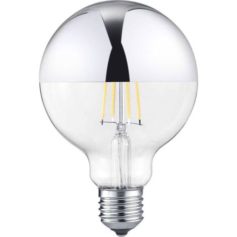 Ampoule E27 ronde led chrome pour variateur, 7W, 680lm (1/2)