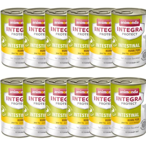 ANIMONDA Integra Protect Alimento umido intestinale per cani al pollo, confezione da 12 lattine da 400 g (1/2)