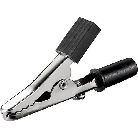 Pinza de cocodrilo 45 mm Negro (1/4)
