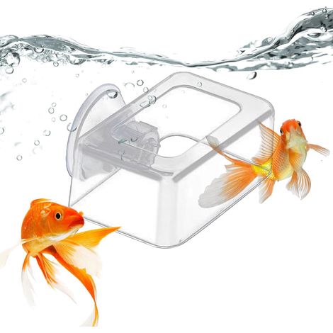 Fester Anti-Drift-Fischfutterautomat - Aquarienfischfutterautomat - Fischfutterautomaten für schwimmendes oder schuppiges Futter, jedoch nicht geeignet für Futter, das durch Stöße bewegt wird (1/5)