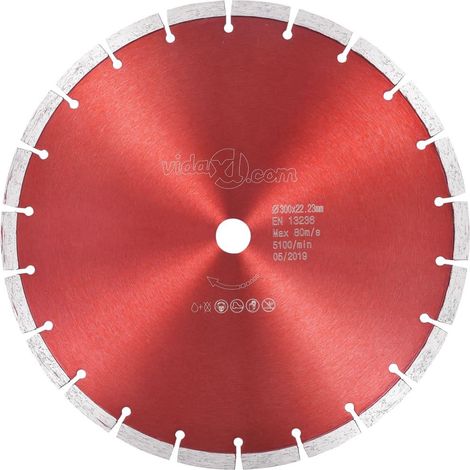 Disco da taglio diamantato Lama per sega per materiali concreti Smerigliatrice a disco Smerigliatrice da tavolo durevole Sega in acciaio 300mm 020003711
