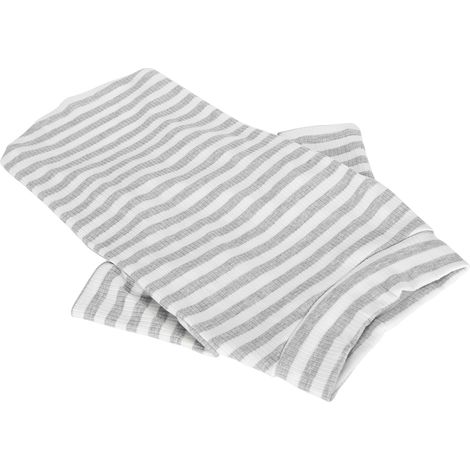 T-shirt rayé en coton pour animaux de compagnie : chien, petit cochon, chat. T-shirt respirant et doux pour chiot (rayures blanc cassé, taille S). (1/5)