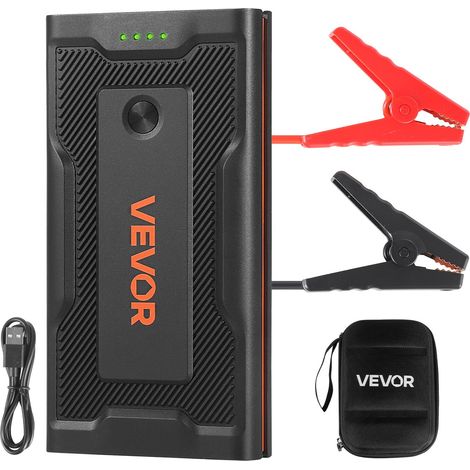 Booster Batterie Voiture 1000 A Démarreur de Batterie au Lithium Portable pour Démarrage Voiture des Moteurs Essence 5 L et Diesel 3 L, avec Lampe Torche 3 Modes d'Éclairage, Câble de Démarrage (1/5)