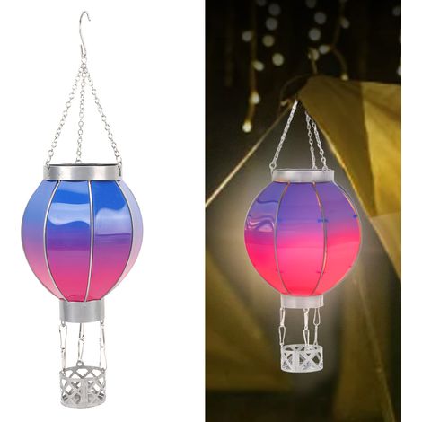 Lanterne Solaire Ballon + + + Detection Auto Style Elegant Ballon Lanterne Solaire Suspension Fer Cour Jard Camping Petit (1/5)