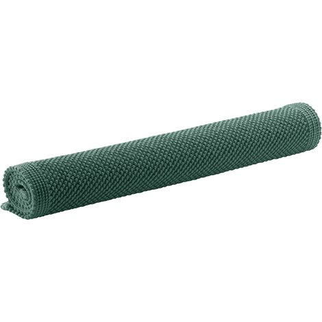 VIVARAISE - Tapis de bain Vivaraise Etia - Uni en coton 100% (54 x 110 cm) - Vert sauge (1/3)