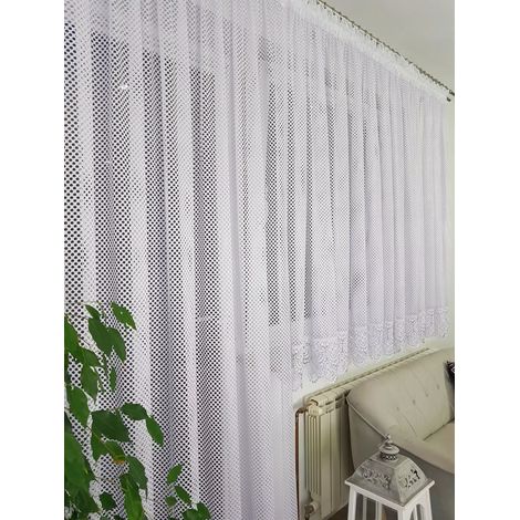 Balkonfenster-Set, Guipure-Spitzengardinen aus geradem Netzgewebe (1/5)