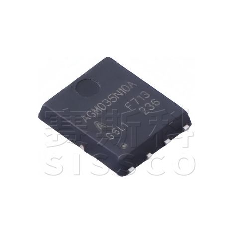 AGM035N10A chip controller, encapsulated PDFN56, medium and low voltage MOSFET, 5 units.