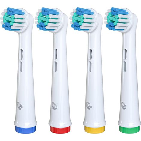 Brossette Oral-B Compatibles, 4-Pack Tête Brosse à Dent Oral B Compatibles - Qualité Premium, Défense Renforcée Contre la Plaque (1/5)