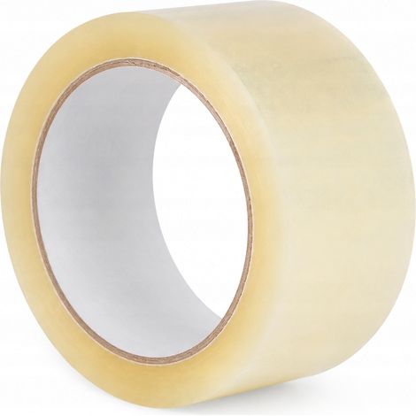 Rubans RAFAEL 48 mm 54 m PP acrylique transparent, lot de 3, pour emballage carton (1/5)