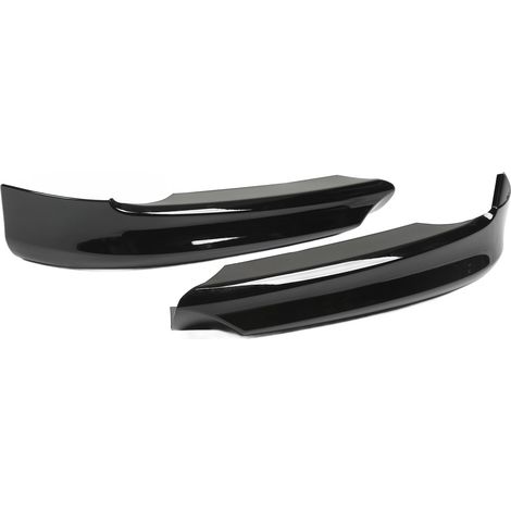 Paire de spoilers de pare-chocs avant, surface lisse et aérodynamique, compatibles avec BMW Série 3 E90 Berline (avant restylage, 2005-2008), noir brillant (1/5)