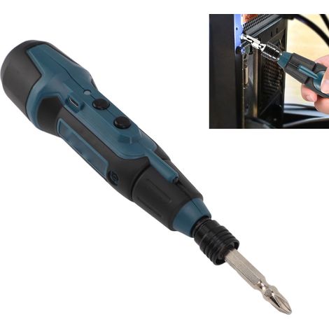 3,6-V-Akkuschrauber mit LED-Licht und 10 Bits – Material: ABS und Edelstahl (1/5)