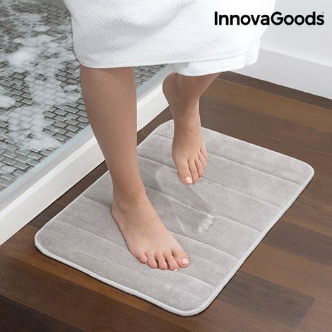 Northix Puffeet InnovaGoods Alfombrilla de Baño Gris Antideslizante (1/5)