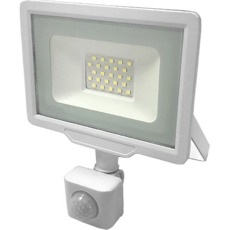 Silamp – Projecteur LED extérieur 30W – Détecteur de mouvement infrarouge – Indice de protection IP65 – 2400 lumens – Économie d'énergie